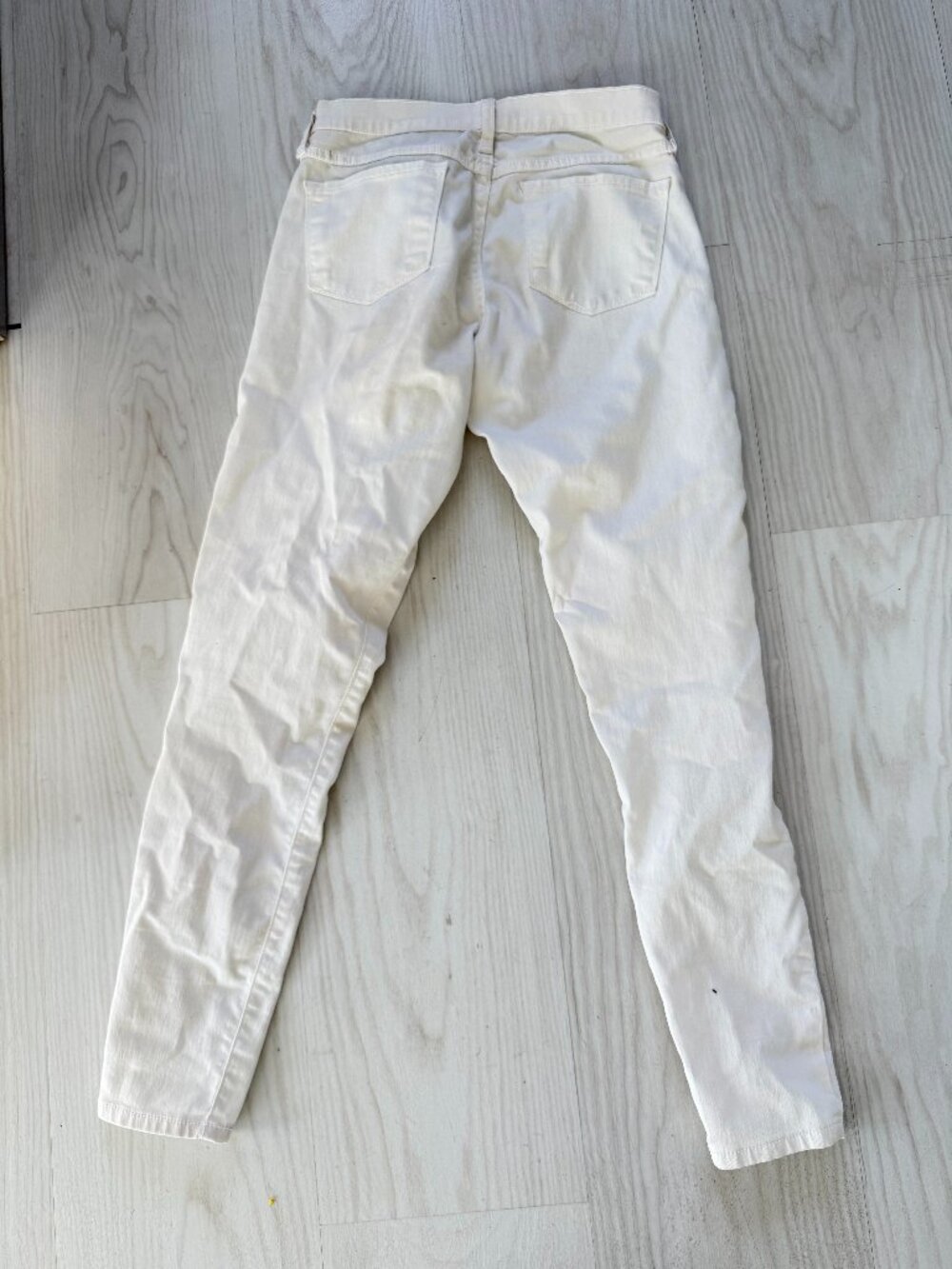 Flying Monkey Jeans Womens 7 White Skinny Low Rise Light Wash Zip Fly Stretch